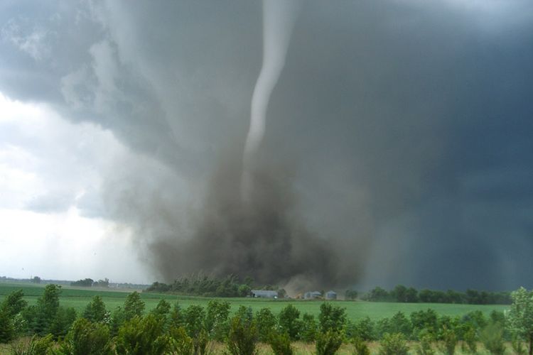Ilustrasi badai tornado