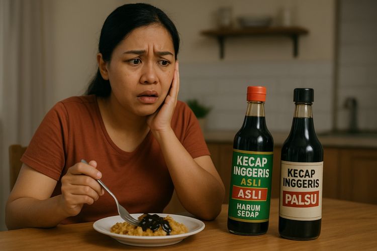 Agar Keluarga Aman, Penting Para Ibu Tahu Bedanya Kecap Inggris Palsu dan Asli